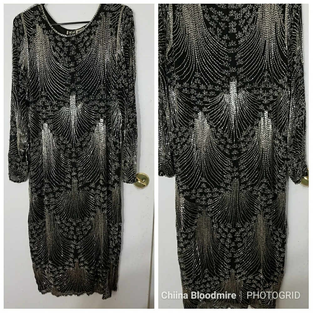Hand Beaded New Years Eve Gown